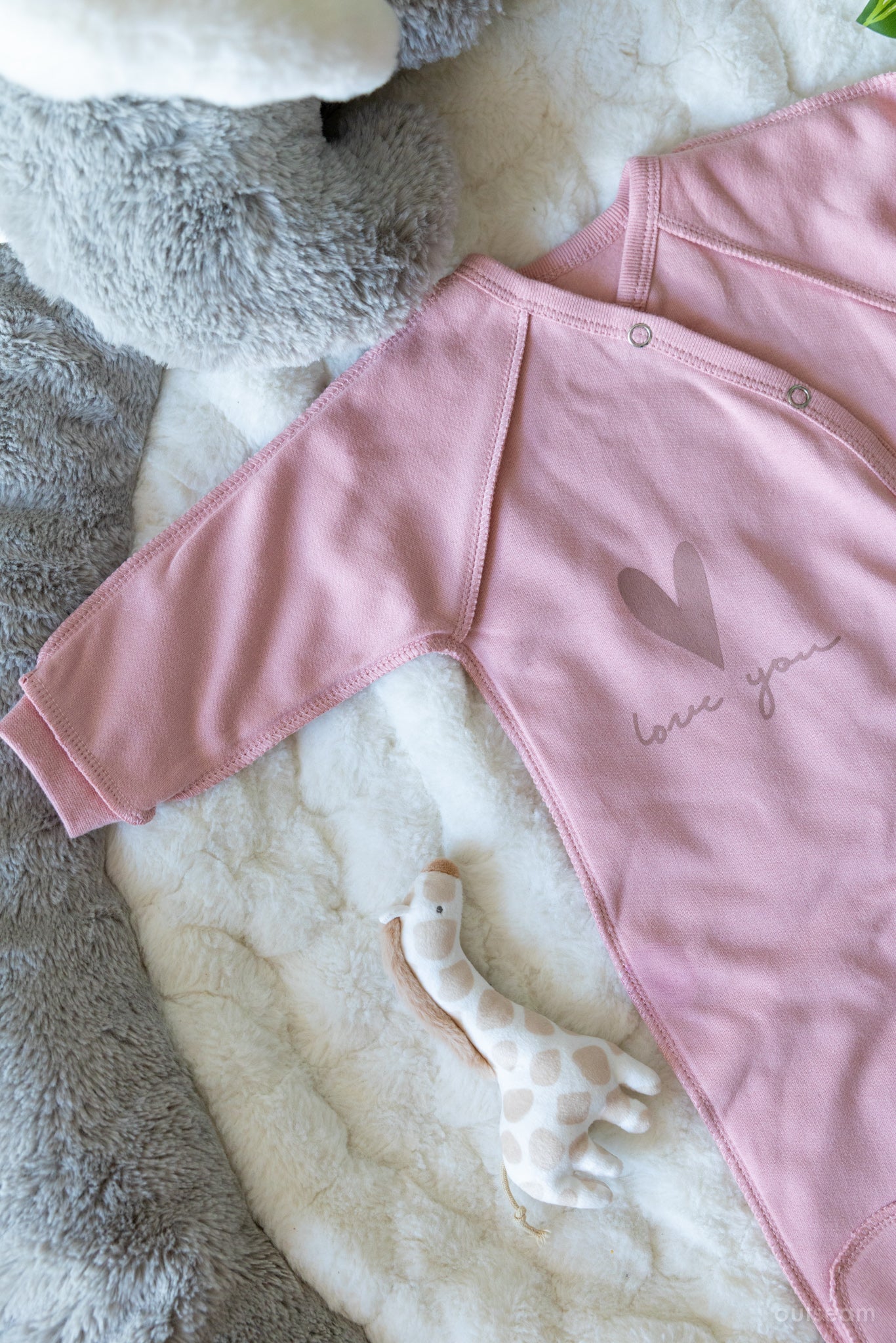 Outseam Sleepsuit Outseam Pink — detail view 2